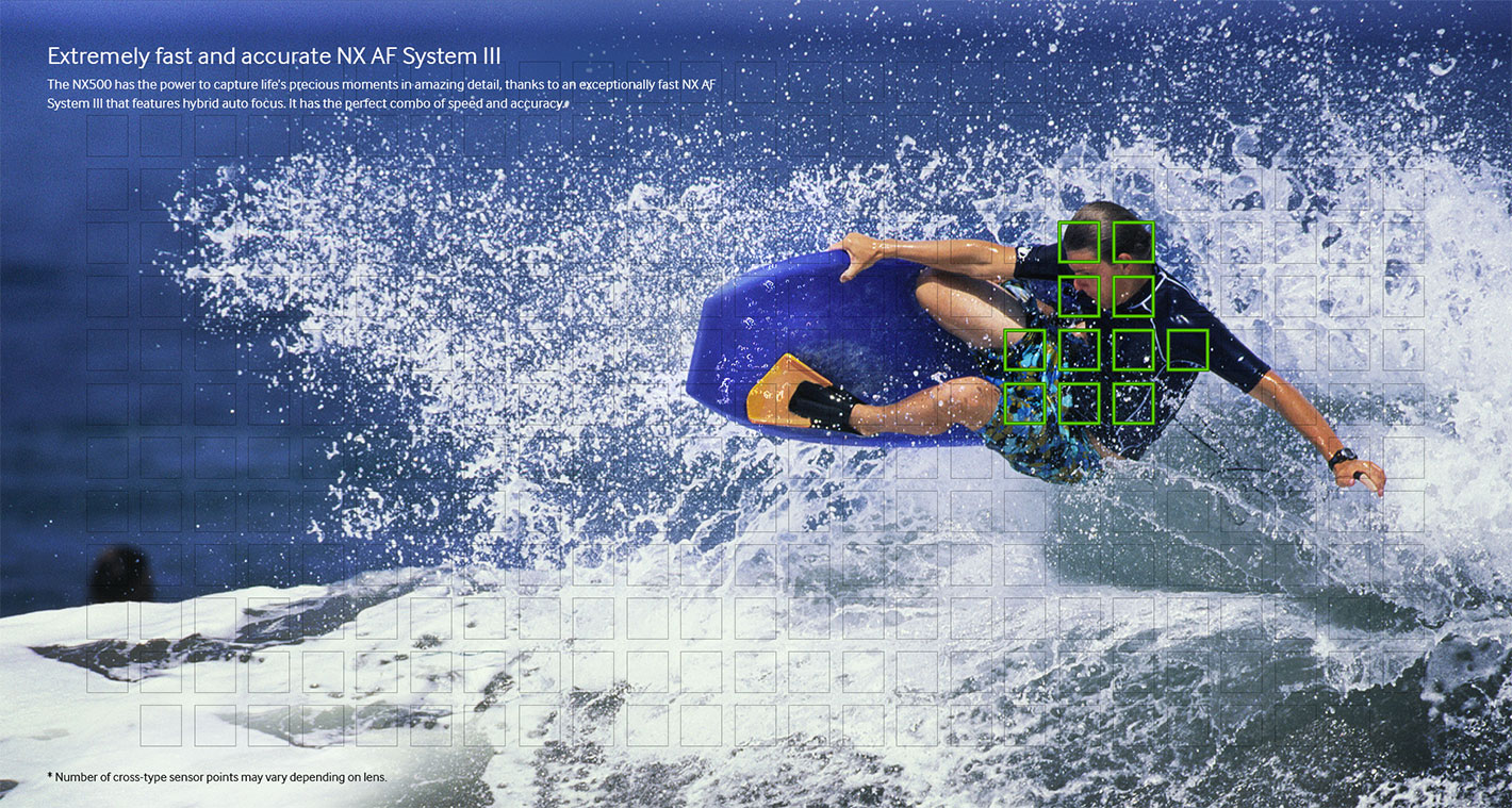 Samsung NX500의 빠른 사물 인식 기술력에 대한 디자인 시안